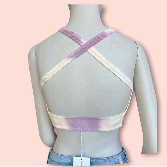 Young Fabulous and Broke Ribbed Tie Dye Cropped Tank Top with Open Back - Picture 7 of 16